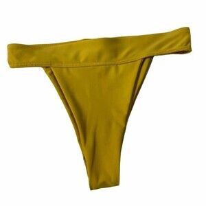 NWOT Yellow gold bikini cheeky bottom